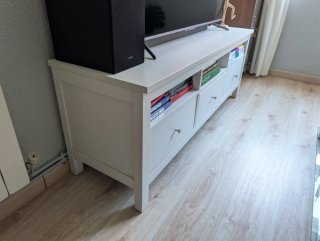 Mueble TV IKEA Hemnes Blanco de madera maciza