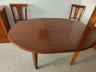 Mesa extensible clásica de madera