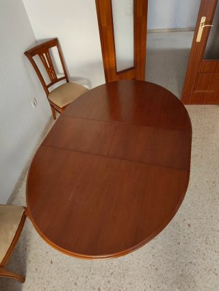 Mesa extensible clásica de madera
