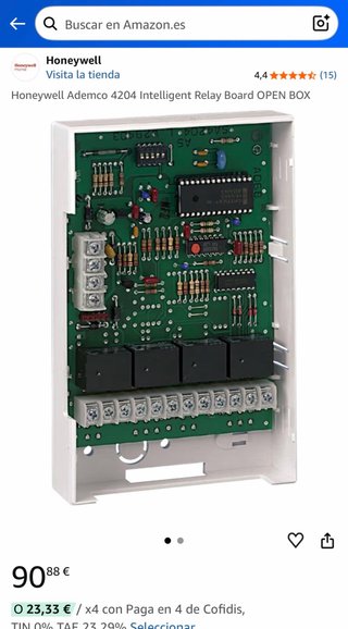 Honeywell Ademco 4204 Módulo Relés