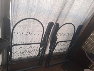 Esqueleto 2 Sillas Metálicas Azul