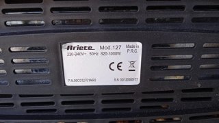 Tostador Ariete Negro