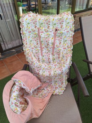 Colcha y capota Bugaboo floral