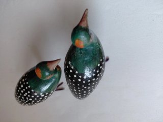Figuras Gallinas Vintage Madera