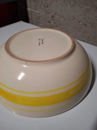 Terrina ceramica decorata fiori Vietri
