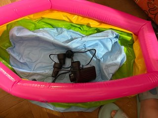 Piscina inflable bebes con inflador eléctrico URGE