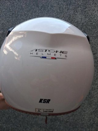 Casco moto con visera