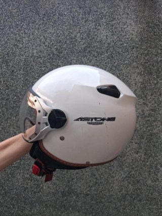 Casco moto con visera