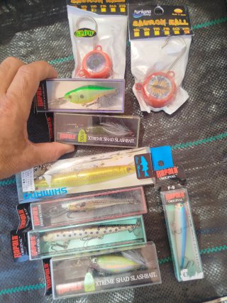 Señuelos de pesca Rapala y Shimano