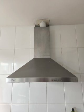 Campana extractora de cocina de acero inoxidable