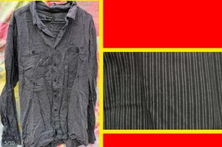 CAMISAS DE MANGA LARGA:TALLA Y MARCA EN TEXTO:1X1€