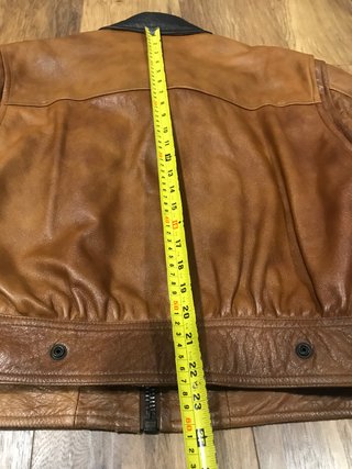 Chaqueta de cuero vintage años 50