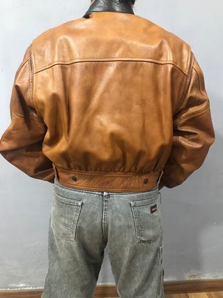 Chaqueta de cuero vintage años 50