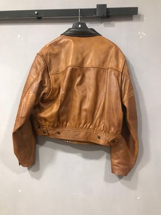 Chaqueta de cuero vintage años 50