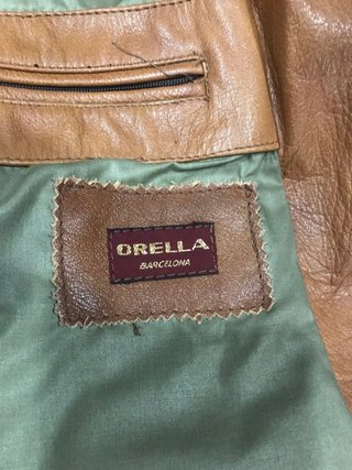 Chaqueta de cuero vintage años 50