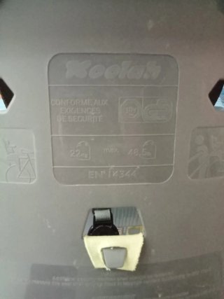 Silla portabebés para bicicleta bien cuidada