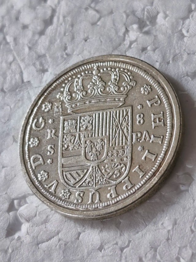 Moneda token de 8 reales de Felipe V 1731 Sevilla