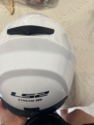 Casco Moto Integral LS2 Blanco Visera Solar