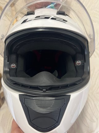 Casco Moto Integral LS2 Blanco Visera Solar
