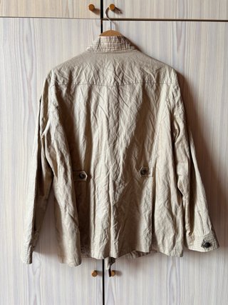 Chaqueta Beige Estilo Militar
