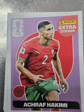 Cromo Extra Sticker Mundial Achraf Hakimi