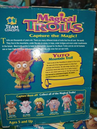 Ocasion ! 3 figuras Magical Trolls sin uso años 90