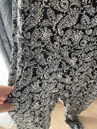 Mono estampado blanco y negro talla 42