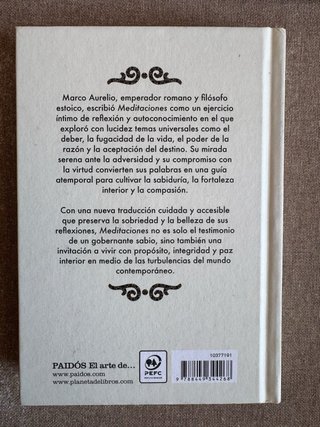 Libro Meditaciones de Marco Aurelio