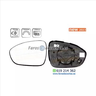 Cristal + Base Retrovisor Derecho Dacia Logan San