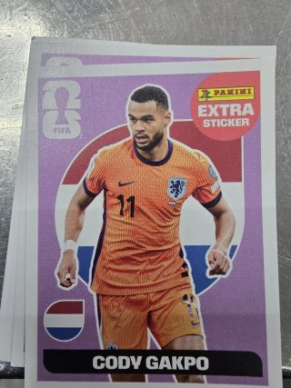 Cromo Extra Cody Gakpo Sticker Mundial Panini
