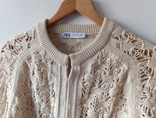 Chaqueta Zara Algodón Crudo Talla L