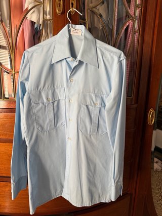Camisa Intendance azul claro vintage