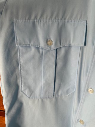 Camisa Intendance azul claro vintage