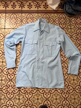 Camisa Intendance azul claro vintage