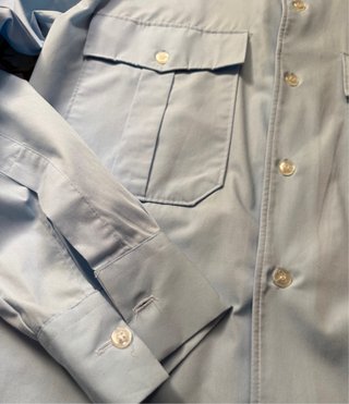 Camisa Intendance azul claro vintage