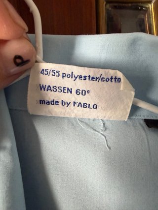 Camisa Intendance azul claro vintage