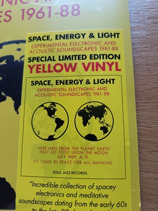 Space, Energy & Light 3LP Vinilo Amarillo