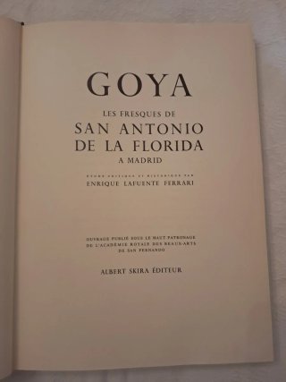 Libro La peinture Espagnole, Goya, Les Fresques