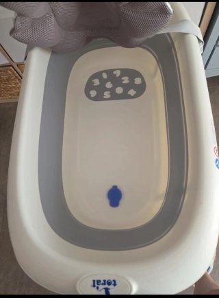 Bañera bebé plegable con soporte