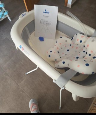 Bañera bebé plegable con soporte