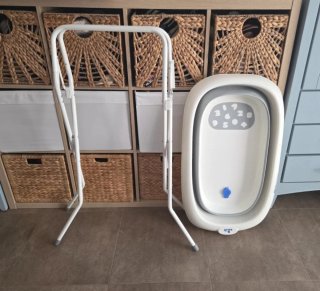 Bañera bebé plegable con soporte