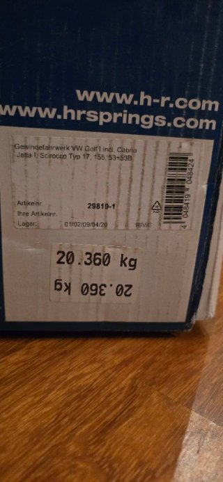 Kit Roscada H&R VW Golf I