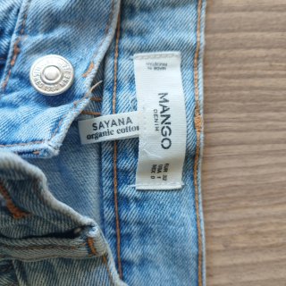 Jeans Mango Sayana Talla 32 Azul Claro