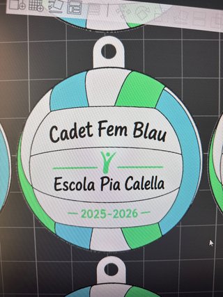 Llavero Balón Voleibol Escola Pia Calella