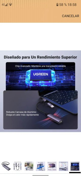 Capturadora de Video HDMI UGREEN 4K 1080P HD USB C