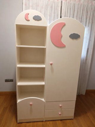 Armario infantil luna y estrellas