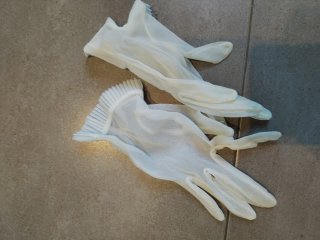 Guantes gasa niña comunión blancos