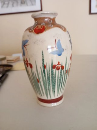Jarrón Satsuma Meiji Cerámica