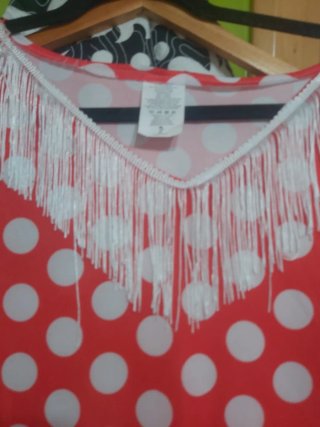 Disfraz Flamenca Lunares Talla M/L/XL.nuevo