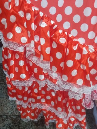 Disfraz Flamenca Lunares Talla M/L/XL.nuevo